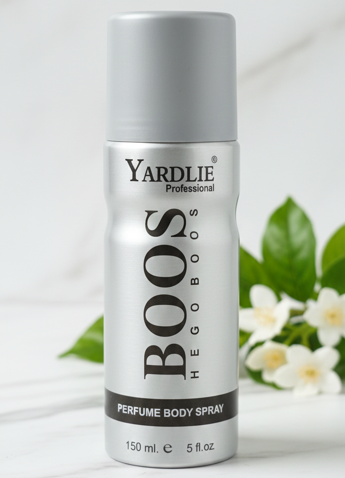 Yardlie BOSS HEGOBOOS 150ml Body Spray β Professional Masculine Fragrance for Men