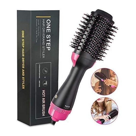 3-in-1 Hair Dryer Brush – Volumizer, Straightener & Curler