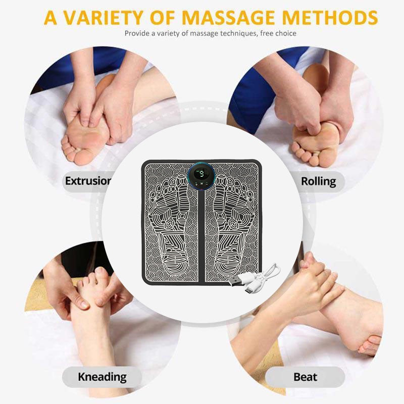 EMS Foot Massager Mat – Electric TENS Foot Pad (USB, Without Box) 👣