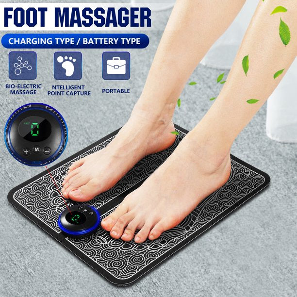 EMS Foot Massager Mat – Electric TENS Foot Pad (USB, Without Box) 👣