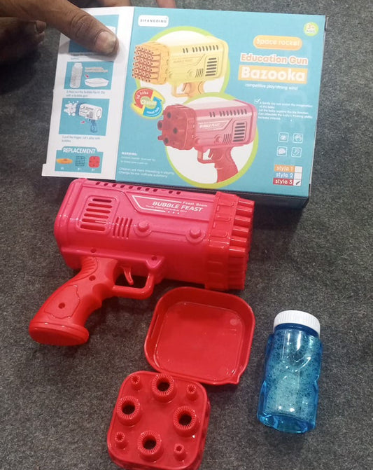Bazooka Bubble Gun – Automatic Bubble Toy for Kids (Random Color)