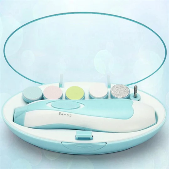 Electric Baby Nail Clipper Set – Safe Nail Trimmer (Random Color) 👶💅