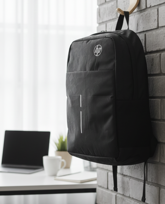HP Laptop Bag | Value Backpack | Stylish Sport Bag For Laptops (Black Color)