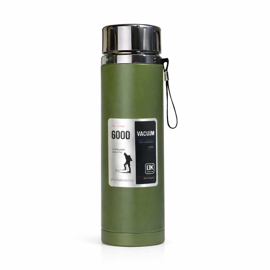 1000ml Thermal Water Bottle – Double Wall Insulated | Hot & Cold | Leakproof (Navy Blue)