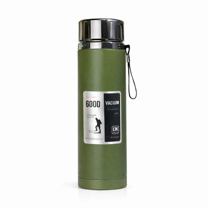 1000ml Thermal Water Bottle – Double Wall Insulated | Hot & Cold | Leakproof (Navy Blue)