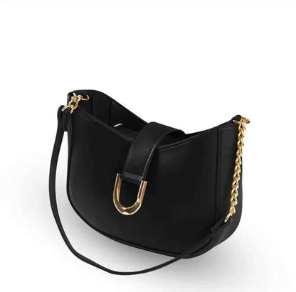 Girl's PU Leather Plain Hand Bag