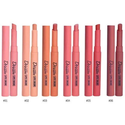Hengfang Matte Dream Lipstick Set – 6-Piece Long-Lasting Nude Shades