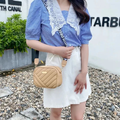 Aura Cream Leather Handbag for Girls & Women