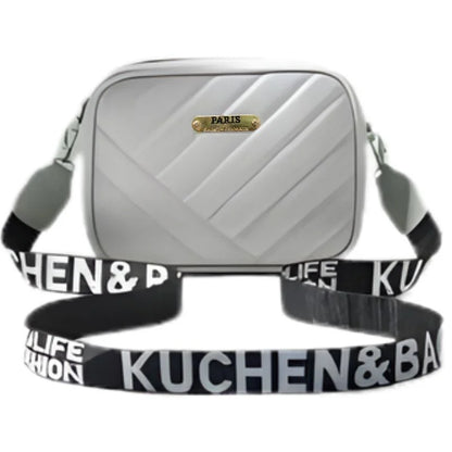 Gray Leather Handbag for Girls & Women | Stylish Shoulder & Crossbody Bag