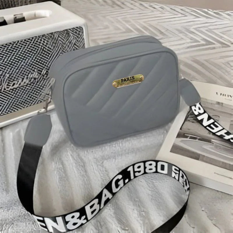 Gray Leather Handbag for Girls & Women | Stylish Shoulder & Crossbody Bag