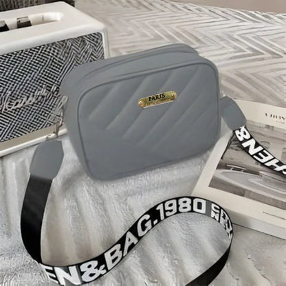 Gray Leather Handbag for Girls & Women | Stylish Shoulder & Crossbody Bag