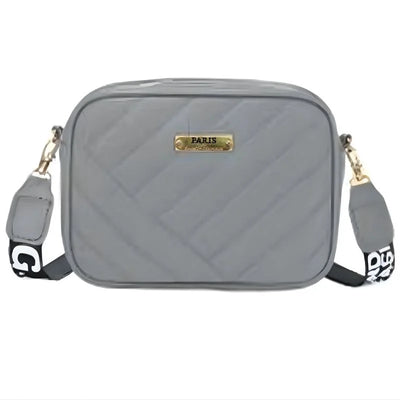Gray Leather Handbag for Girls & Women | Stylish Shoulder & Crossbody Bag
