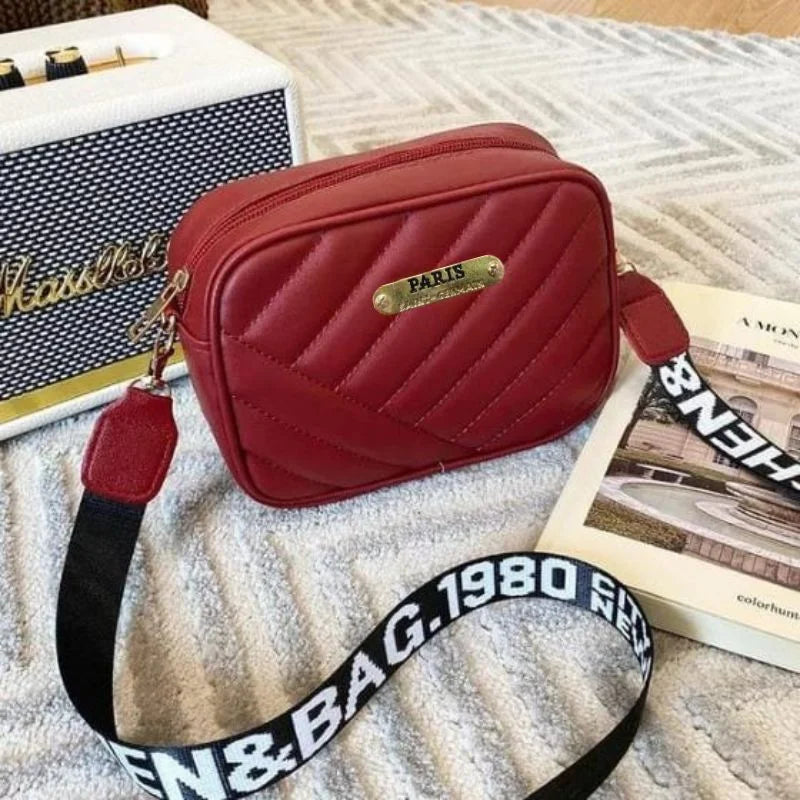 Maroon Leather Handbag for Girls & Women