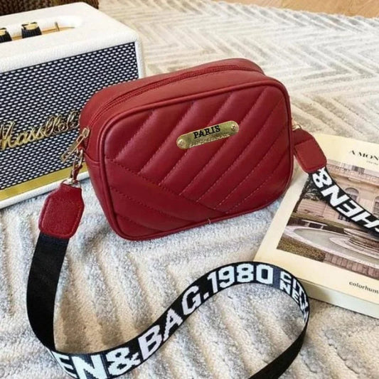 Maroon Leather Handbag for Girls & Women