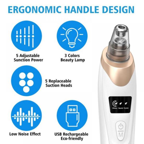 5 In 1 Blackhead Remover Vacuum with LED